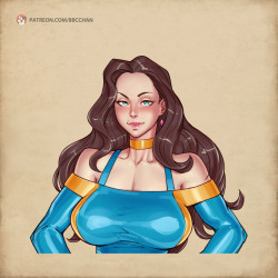 bbc-chan:  Race Queen PinupColored a bust for ManorStories’
