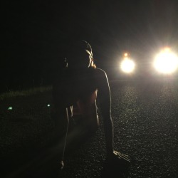 hardwoodproductions:  Late night photo session on a county Rd..