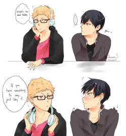 kandismon:  in which kageyama tries very hard to say nice things