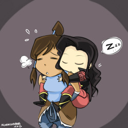 nikoniko808:  I saw a lot of chibi Korrasami going around so