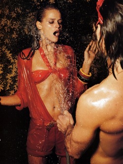 lelaid:  Carmen Kass in Eau Trouble for Vogue Paris, June/July