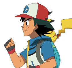 mezasepkmnmaster:  Ash aged up in B/W. Along with my preferred