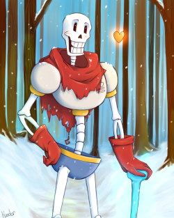snoipurowls:  The great Papyrus blocks your way!Finally got to