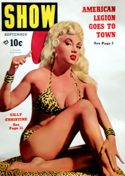 Lilly Christine is featured on the September ‘52 cover of ‘SHOW’;