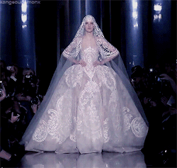 xangeoudemonx:  Brides at Elie Saab Couture shows.