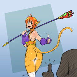 xizrax:  commission of katt from breath of fire 2. probably my