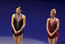 zuky:  California-born Mirai Nagasu (top, left) finished third