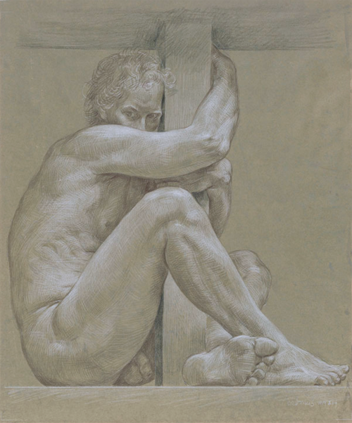 antonio-m:  “Male Nude”, 1987 by Paul Cadmus (1904–1999).