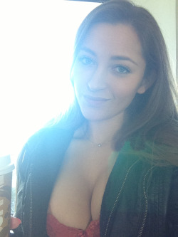 missdanidaniels:  Morning! I’m on set and my nipples hanging