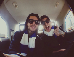 lilmamajooz483:  Me n @ptvjaime headed to watch some footy in