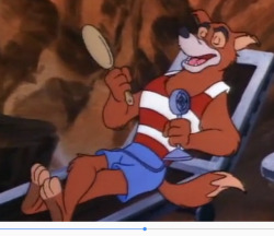 Talespin’s Don karnage relaxing in the ransom of red chimp