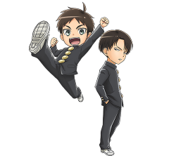 erens-jaeger-bombs:  Transparent Eren/Levi edits from the Junior