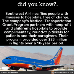 did-you-know:Southwest Airlines flies people with  illnesses