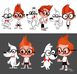 joeyart:Early character explorations I did for The Mr. Peabody