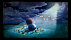 Chips and Ice Cream - title carddesigned by Seo Kimpainted by