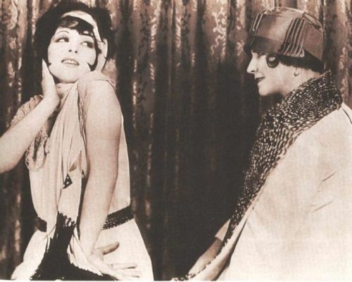 Clara Bow and the author Elinor Glyn Nudes & Noises  