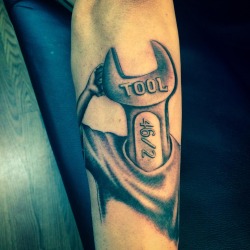 Thought this tattoo was really creative. Toolwrench 46&2