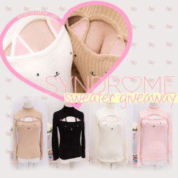 syndromestore:  We want to give away a Kitty Sweater!  A winner