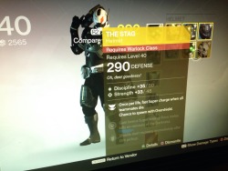 My friend got The Stag… And he doesn’t have a Warlock,