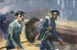 Mill Workers, Heinrich Kley, Jugend magazine, 1922.