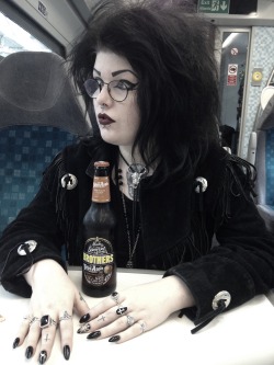 von-black:  toffee apple cider on the train. 