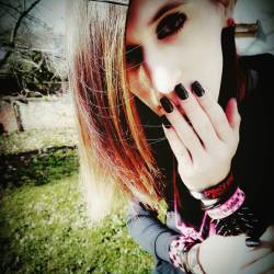 Meow ^_^ #emogirl #emo #scenehair #scene #gothgirl #goth #alternative