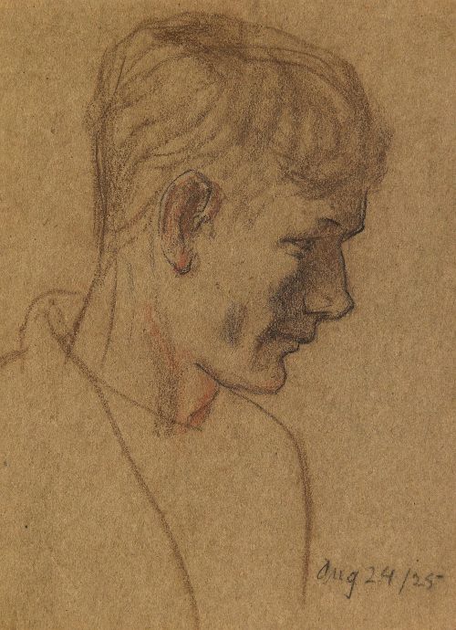 beyond-the-pale: Study of the head of a young man in profile,