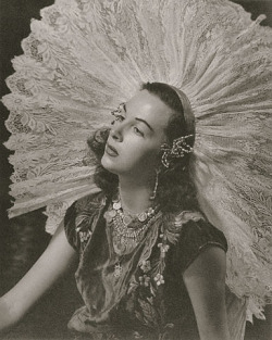  Photograph by Man Ray of Dolores del Rio in traditional Tehuana