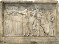 theancientwayoflife:~ Dispute between Heracles and Apollo. Medium: