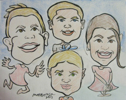 These’re caricatures that I did at Dairy Delight in Malden,