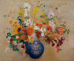 paintingispoetry:  Odilon Redon, Fleurs, 1909 