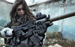 one-shot-two-kills:  geardocowboy:  Women+Gun=Awesome Plus this