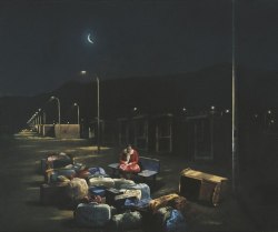 huariqueje:  The Night   -     Cristóbal Toral , 2001.Spanish,b.1940-Oil