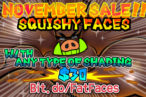 happymondayman:  Hi guys! I’m doing a sale on squishy face