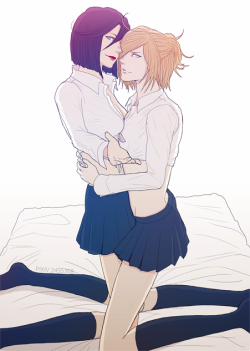 lusciouswhiteflame:From a request: Yuri and Isabella teasing