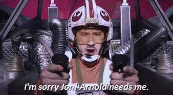 markipliergamegifs:  Mark as an X-Wing pilot. He was distracted by a new mission, Vader will have to wait~  JonTron’s StarCade: Episode 2 - X-WING  