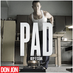 donjonmovie:  Cleanliness is next to Donliness. Own Don Jon Now
