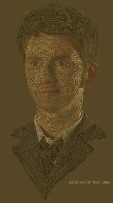 doctor-waitforit-who:   Typography Portrait of the Tenth Doctor