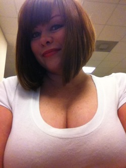 marcydiamond:  Boobies on the desk #curves #boobs #boobies #titties
