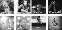 iluvdisshyt:  luvmedj:  Beyoncé’s Videography (2002-2013)