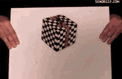 sixpenceee:  3D Cube Illusion Source: BuzzFeed