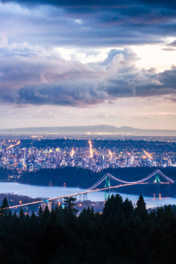 earthlycreations:  Stormy Sunset Over Vancouver BC - Photographer
