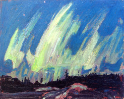 dappledwithshadow:  Northern LightsTom Thomson1915 Private collection	Painting