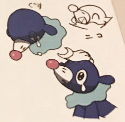 chasekip:  VERY important popplio concept art pls remember to