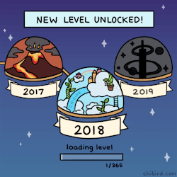 chibird:   New level unlocked: 2018! 🎉 Congratulations on