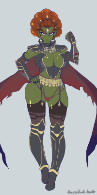 therealfunk:  Sexy female Ganondorf doodle.   @slbtumblng the