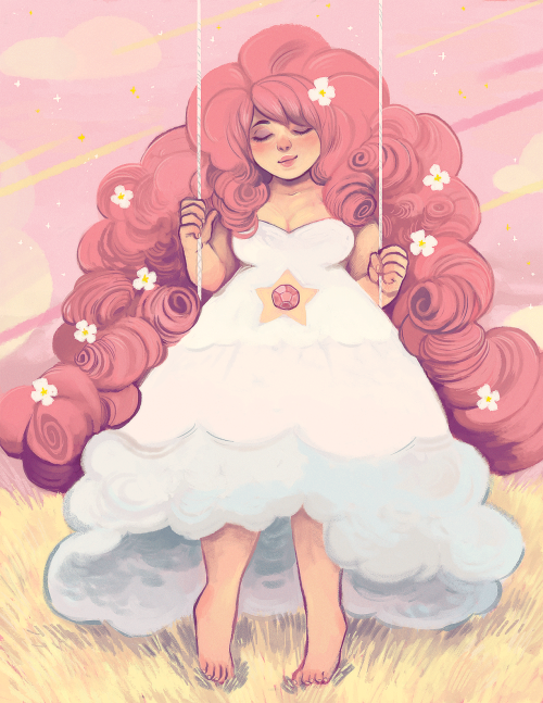 riadoodles:  Rose Quartz sitting on her swing~!! <3