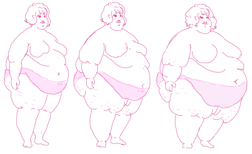 tasty-butterpear:  Girl gets super fat!   A lesson in knowing when to stop - she definitely goes too far for my liking, but I got carried away. Maybe you disagree? You can stop at whatever point you feel comfortable and cover up the rest of the screen