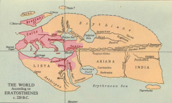 mapsontheweb: Roman Empire on the World According to Eratosthenes,