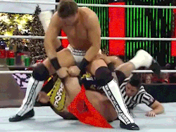 rwfan11:  Jey Uso gets his ass exposed by Miz on Raw 12/22/14